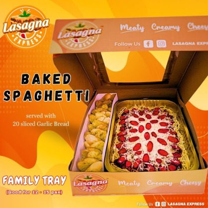 BAKED SPAGHETTI (PARTY TRAY)